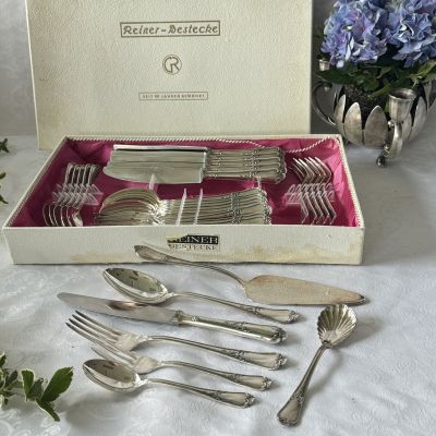 Набор столовых приборов Reiner 32 предмета серебрение Германия