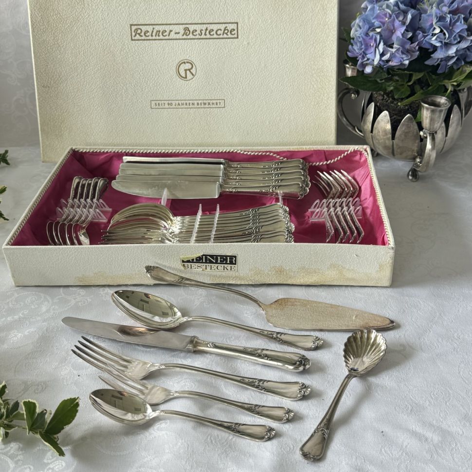 Набор столовых приборов Reiner 32 предмета серебрение Германия