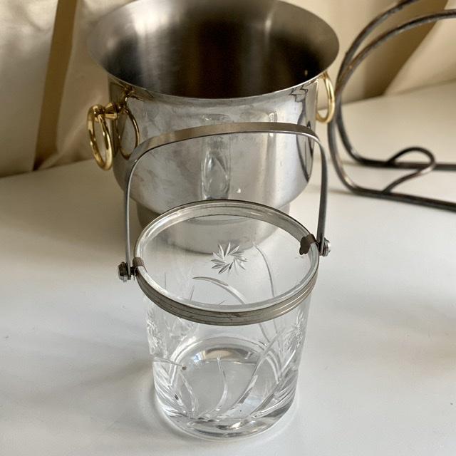 Барное ведерко для льда стекло