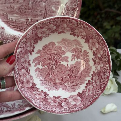 Миска Enoch Wedgwood Woodland 16 см красный Англия  