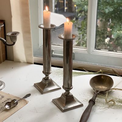 Подсвечник 23 см мельхиор