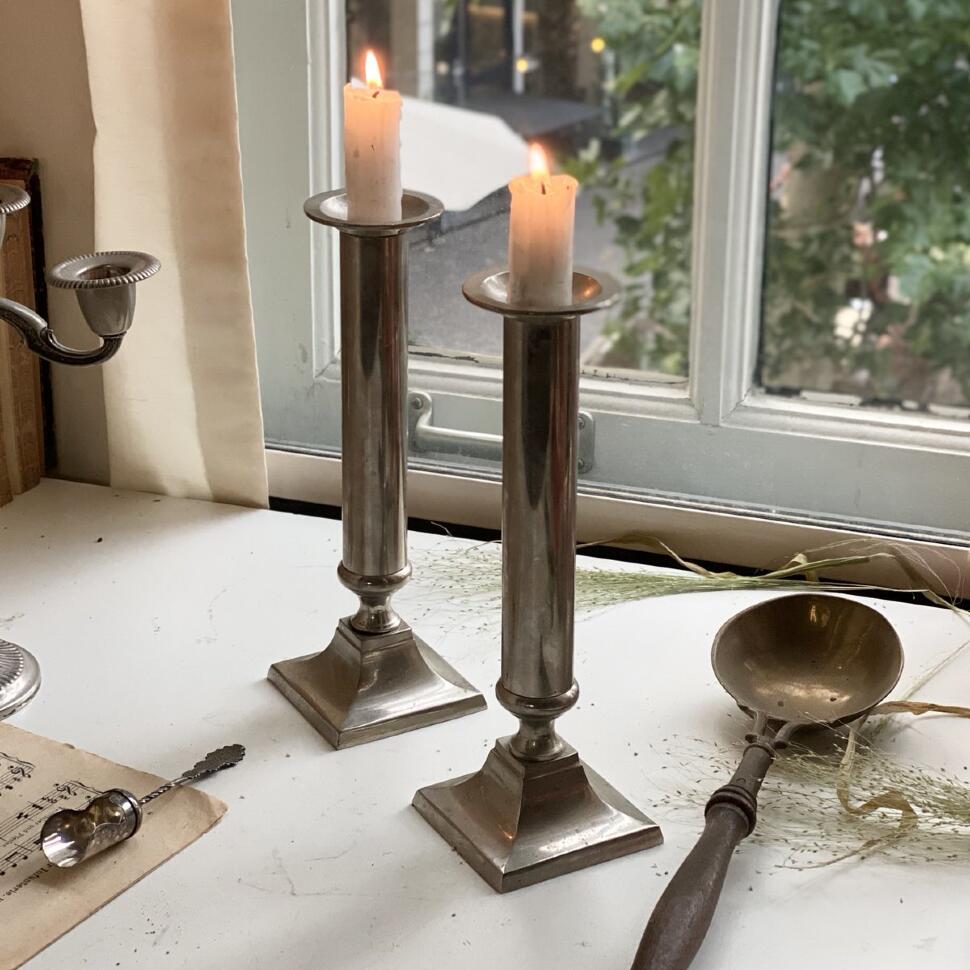 Подсвечник 23 см мельхиор