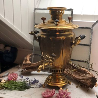 Самовар Горнина К. Д. латунь 4,2 л