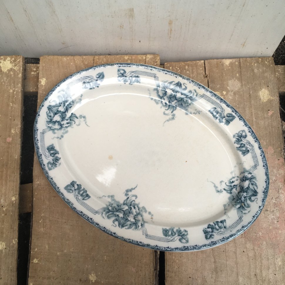 Блюдо овальное большое Göta, Göteborg начало 20 века, Швеция