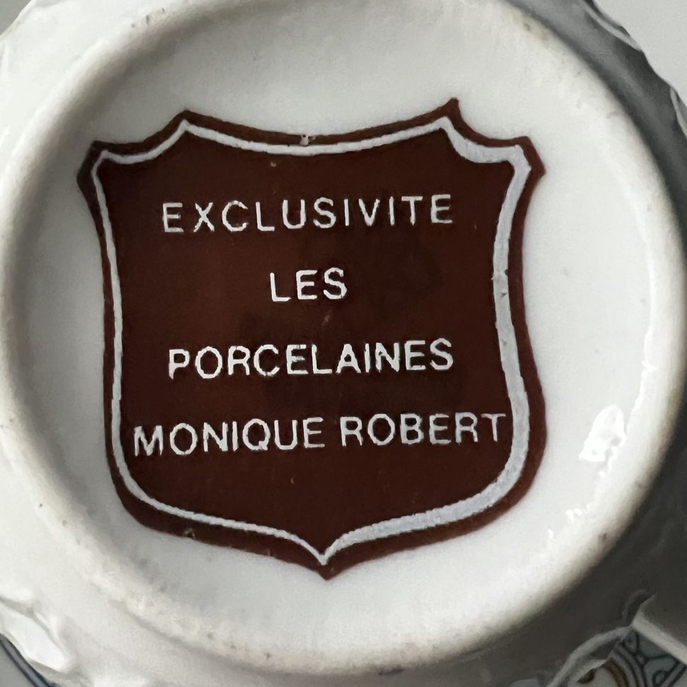 Кофейная пара Exclusivite les pocelaines Monique Robert 170 мл Франция