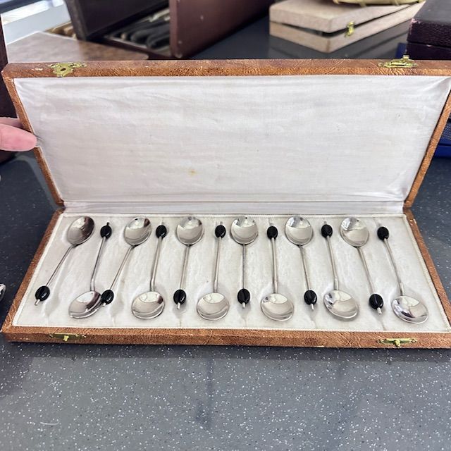 Ложка кофейная мидсенчури Кофе 9 см сталь Франция