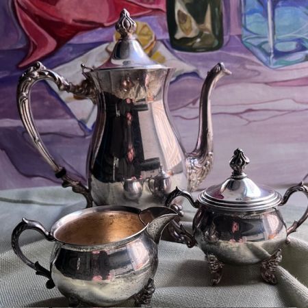 Чайник кофейник Sheridan 1,2 л серебрение Англия