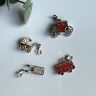 Подвеска шарм Автобус 2 см в стиле Thomas Sabo 925