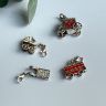 Подвеска шарм Автобус 2 см в стиле Thomas Sabo 925