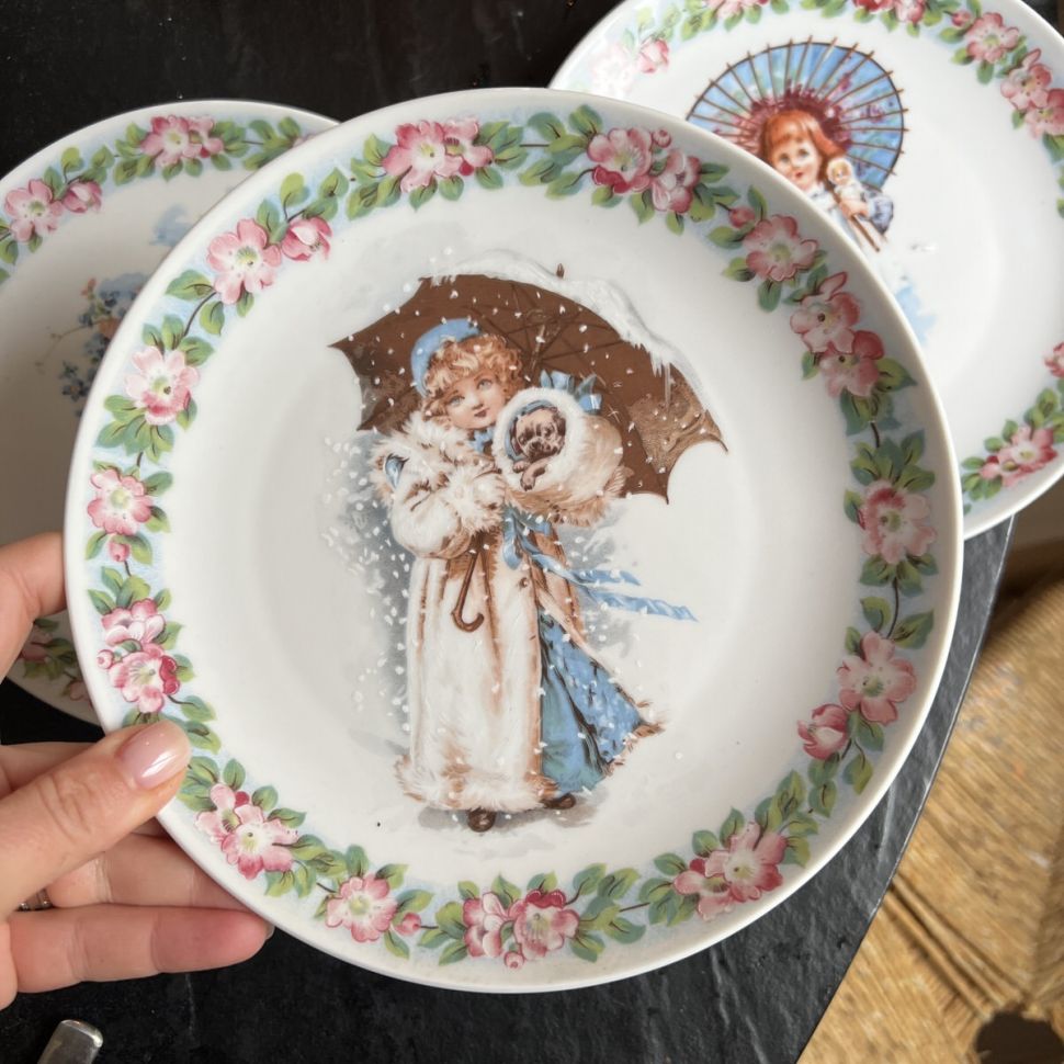 Тарелка Christineholm Porcelain Зима 19 см фарфор Швеция  