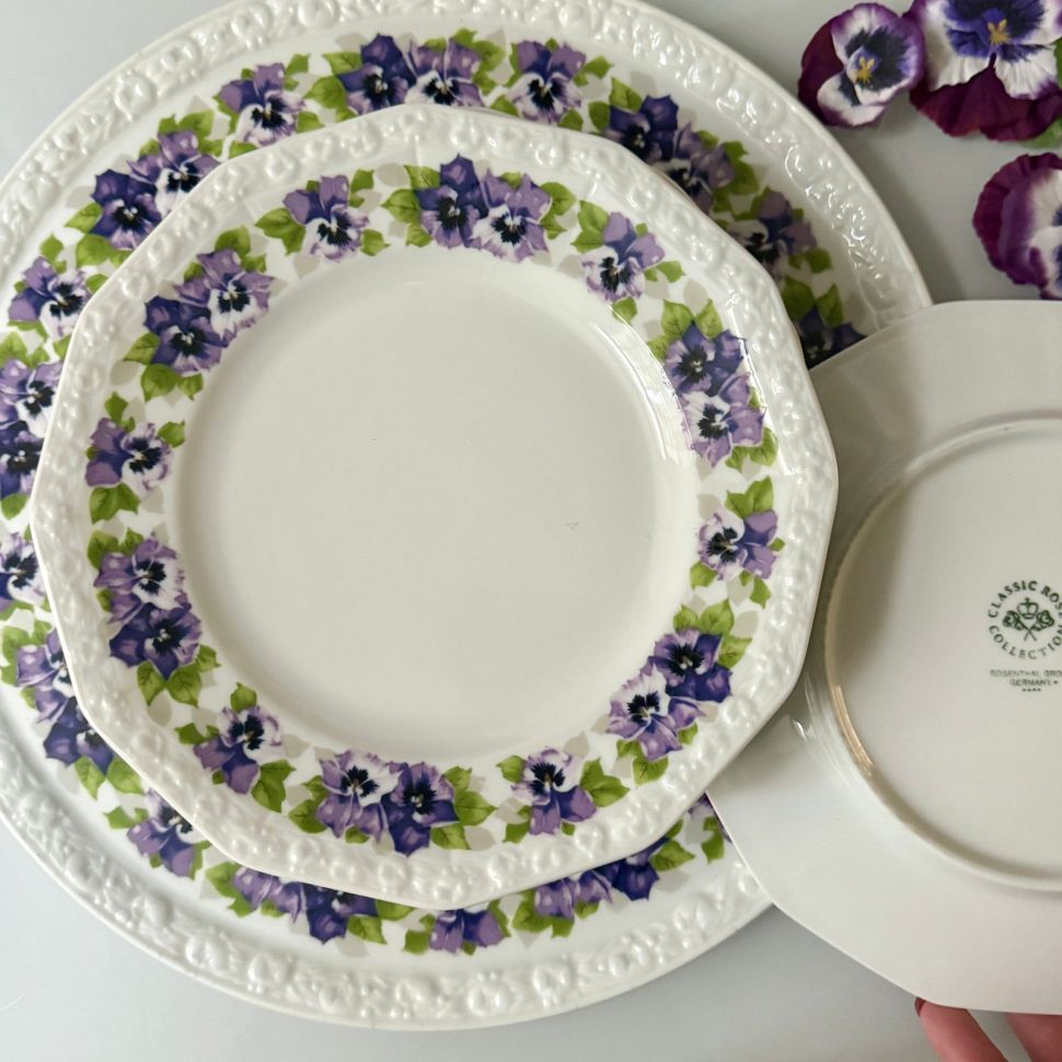 Тарелка Rosenthal Classic Rose Фиалка 20 см Германия