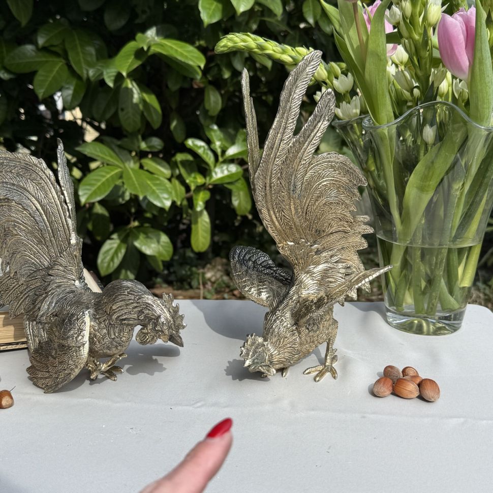 Статуэтка Петух Защищающийся 28 см Франция