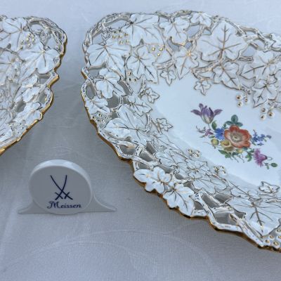 Блюдо Meissen 33 см Мейсенский букет 1984 г Германия