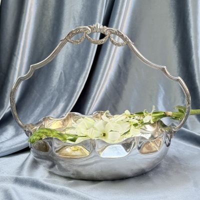 Фруктовница 20 см серебрение Франция 1950 г.г.