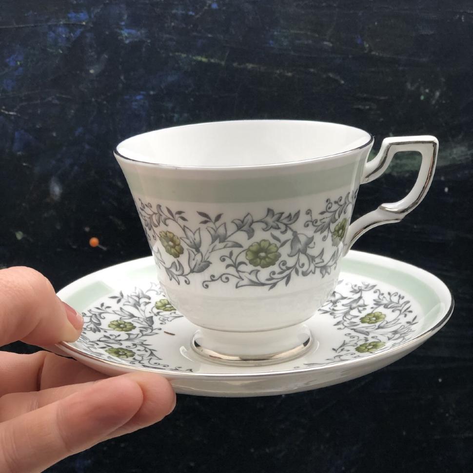 Чайная кофейная пара 150 мл Tuscan костяной фарфор Англия