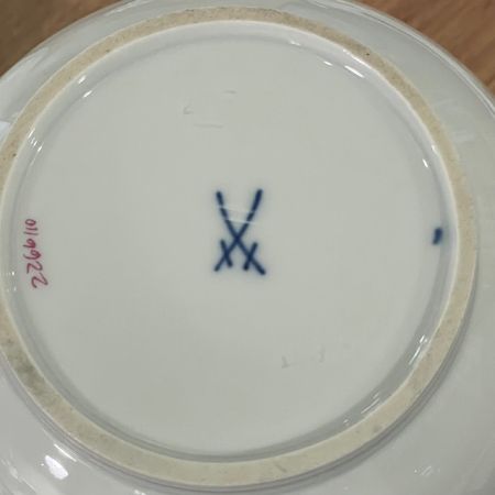Кофейник чайник Meissen Индийская живопись​ зеленая 1,3 л 1951 г. Германия