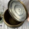 Зольник ведро с крышкой 36 см латунь