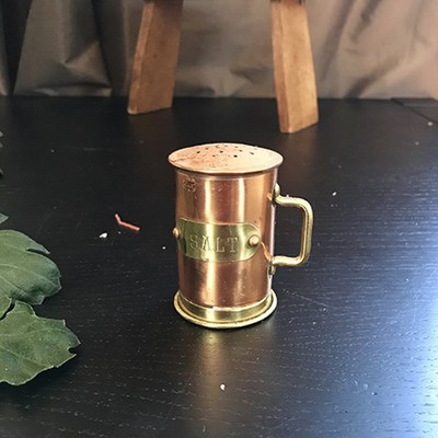 Солонка малая Бочонок медь