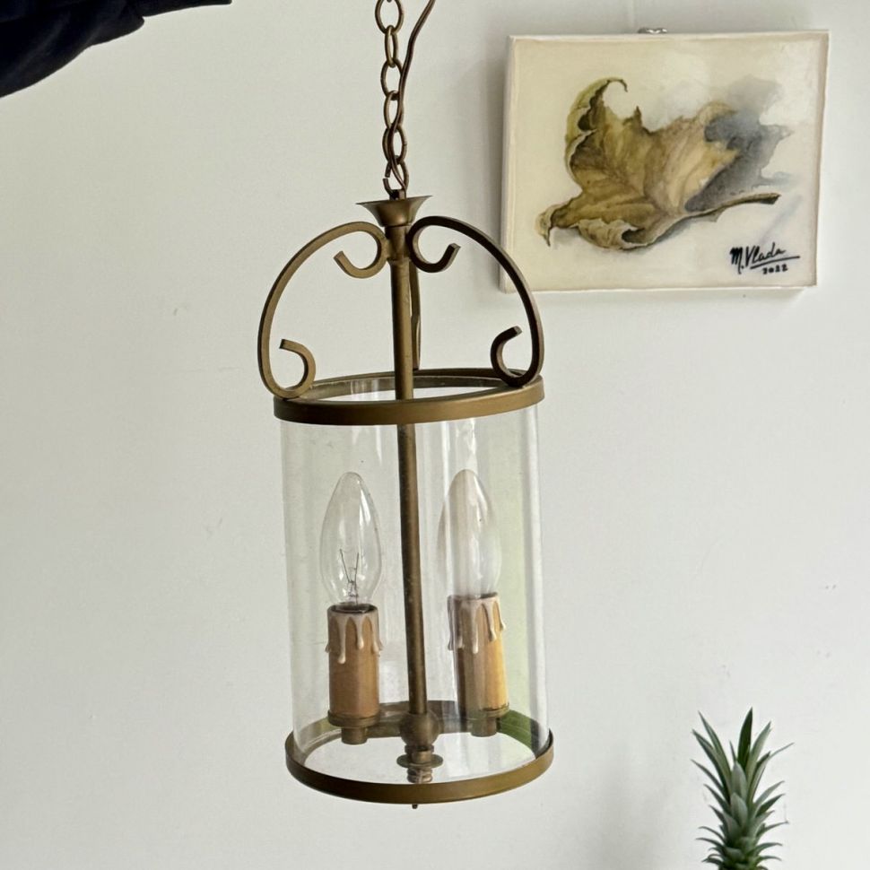 Люстра Цилиндр на 2 лампы 57х15 см Франция 