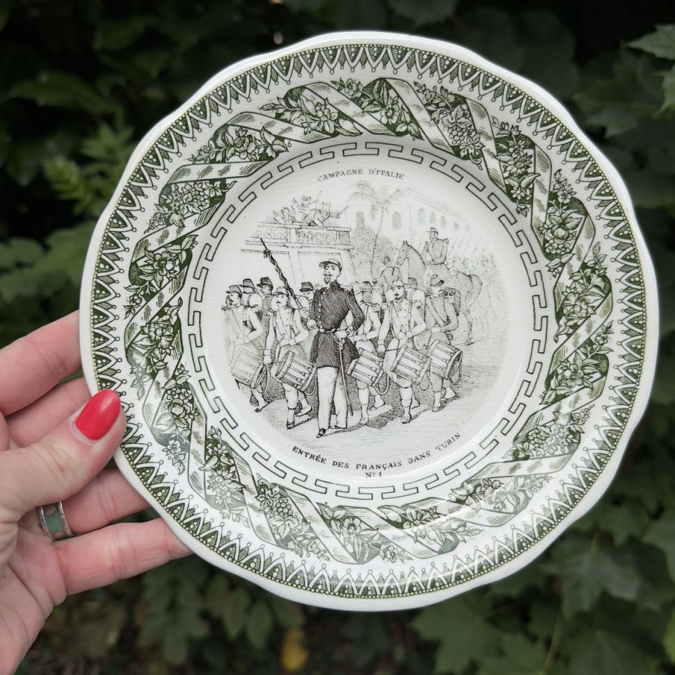 Тарелка Gien Campagne d'Italie №1 20 см Франция 