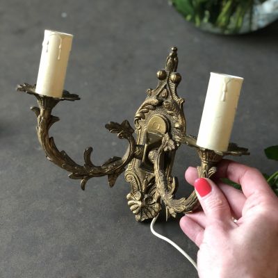 Бра настенное латунное ренесанс Электрика