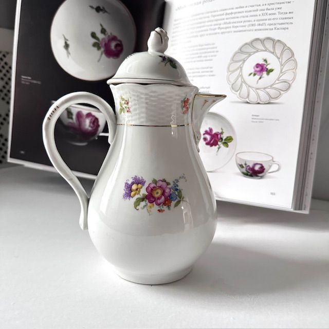 Чайник Мейсенский букет 1,4 литра Германия