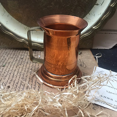 Кружка малая медная