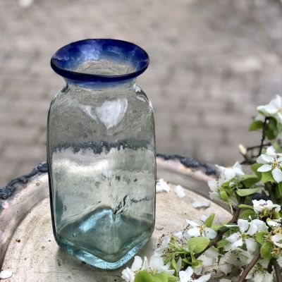 Ваза 22 см стекло