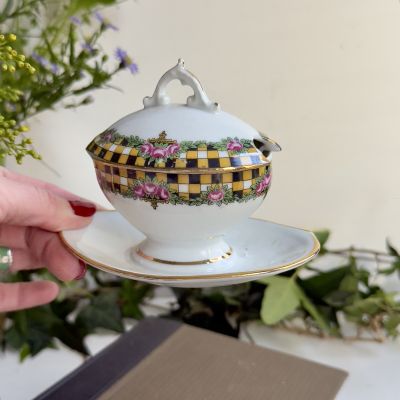  Горчичница на блюде 75 мл фарфор