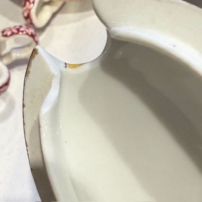  Горчичница на блюде 75 мл фарфор