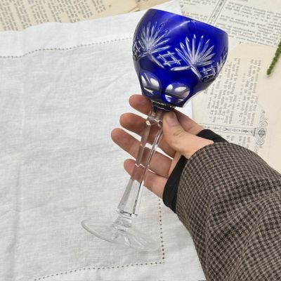 Бокал Anna Hutte синий 250 мл накладной хрусталь Германия