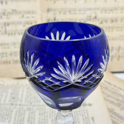 Бокал Anna Hutte синий 250 мл накладной хрусталь Германия