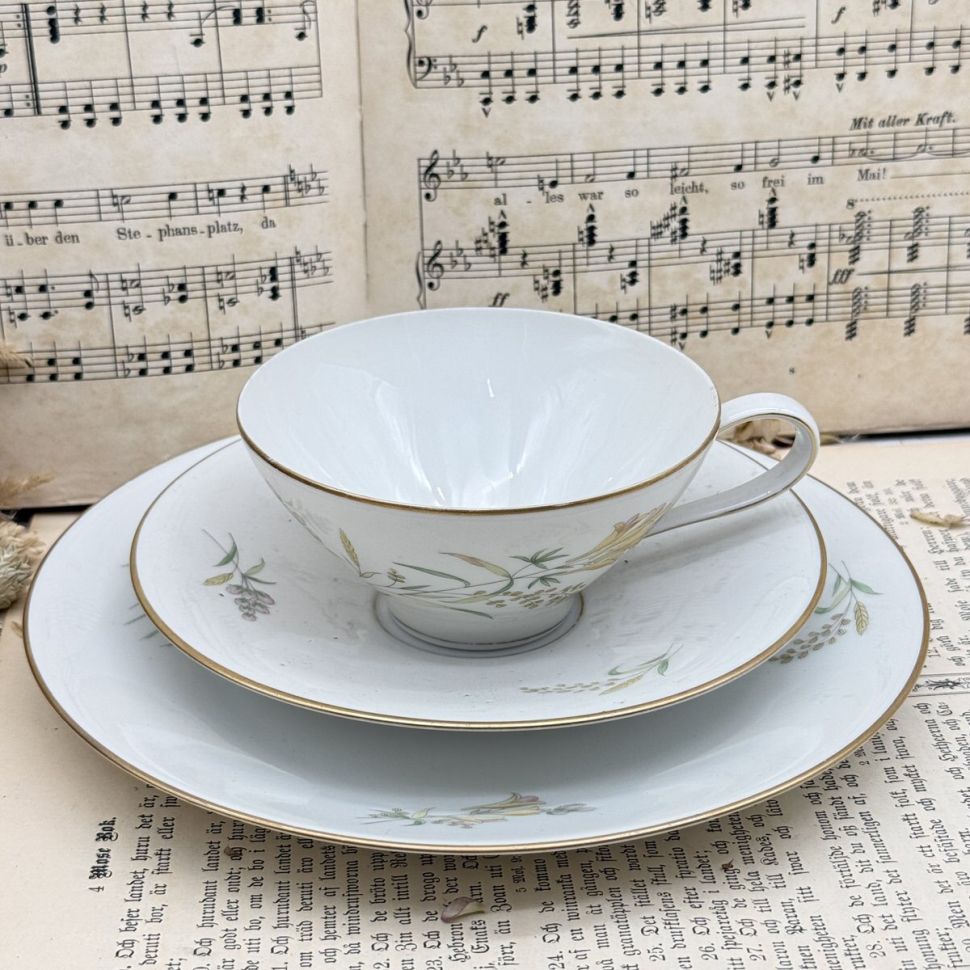 Чайное трио Rosenthal Bettina Sommerblüten 200 мл Германия