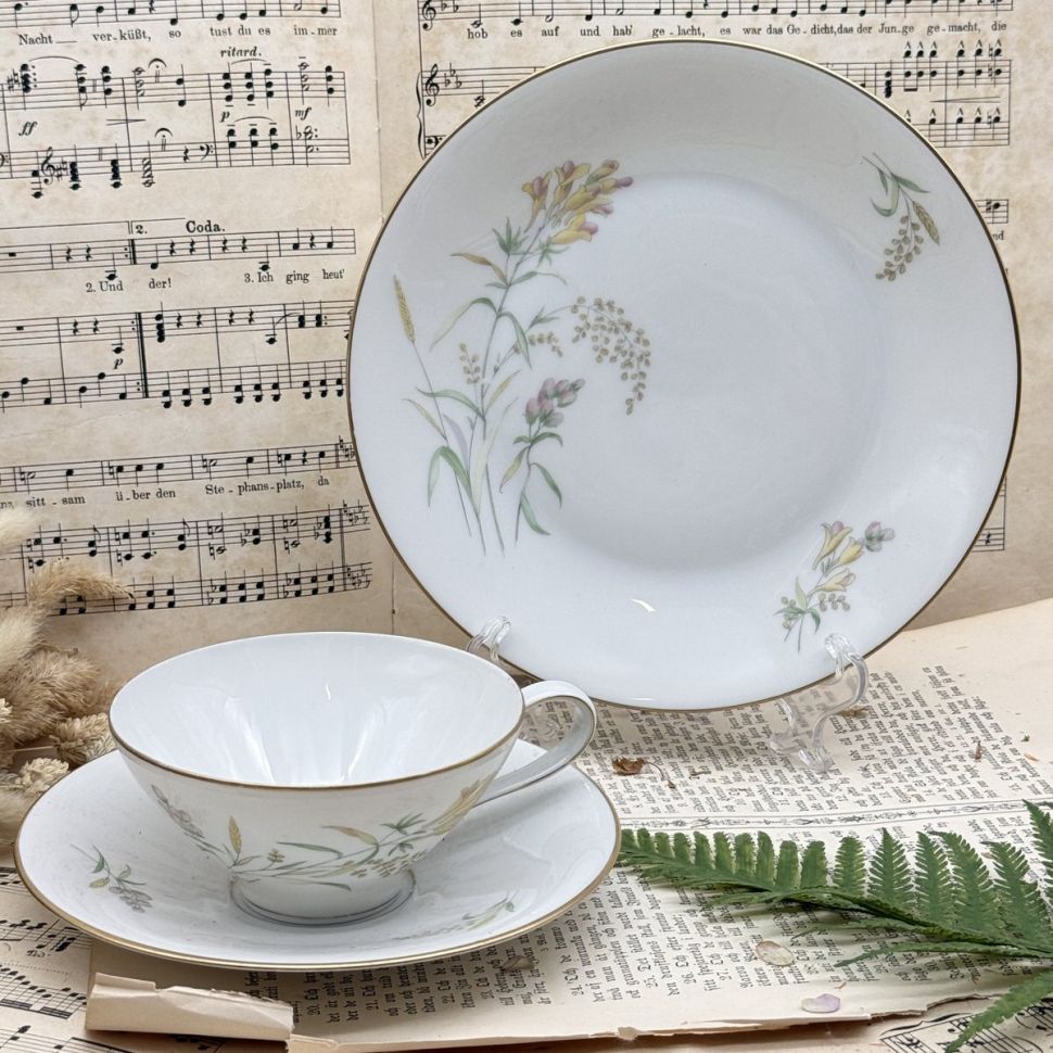 Чайное трио Rosenthal Bettina Sommerblüten 200 мл Германия