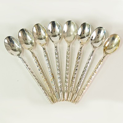 Набор из семи десертных ложек, сталь