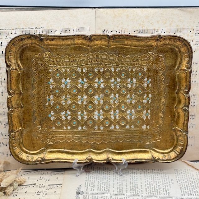 Поднос флорентийский 36х27 см дерево Италия