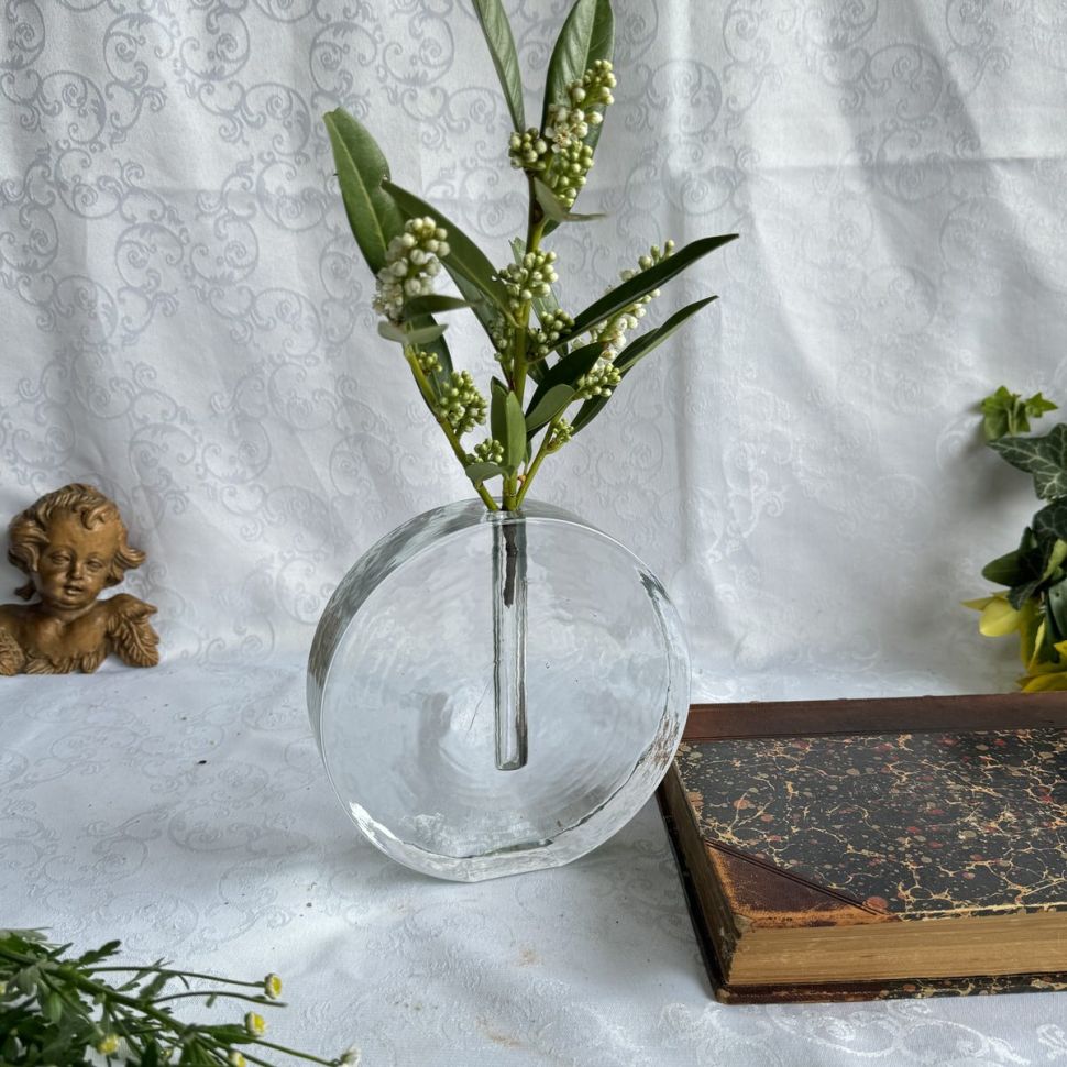 Ваза на один цветок 15 см хрусталь  