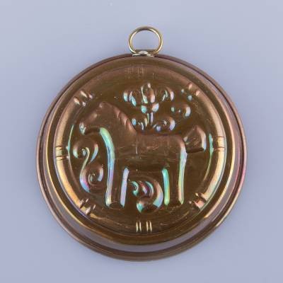 Форма для выпечки малая медь Конь