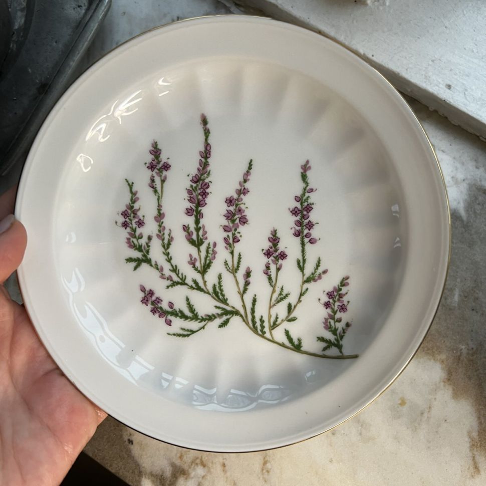 Тарелка Carl von Linne Calluna Vulgaris 17 см 1979 г. Швеция