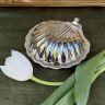 Икорница морская раковина Mayell 17 см гальваника Англия середина XX века