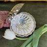 Икорница морская раковина Mayell 17 см гальваника Англия середина XX века