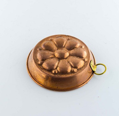 Форма для выпечки 10 см Цветок медь