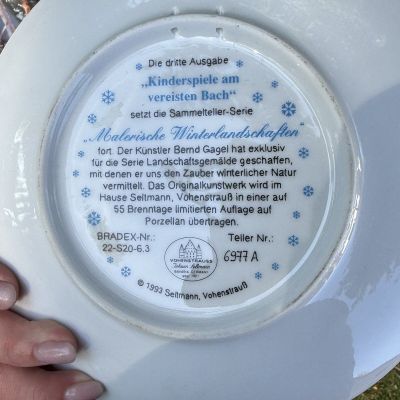 Тарелка декоративная Seltmann 20 см Германия 1993 