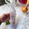 Ваза Попугаи 24 см цветное стекло 