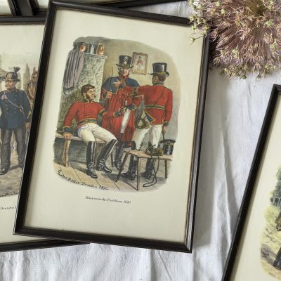 Картина репродукция Почтальоны Гановерской почтовой службы 23х31 см