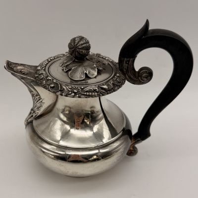 Чайник кофейник сахарница молочник набор 4 предмета Gandais Palais Royal серебрение Франция
