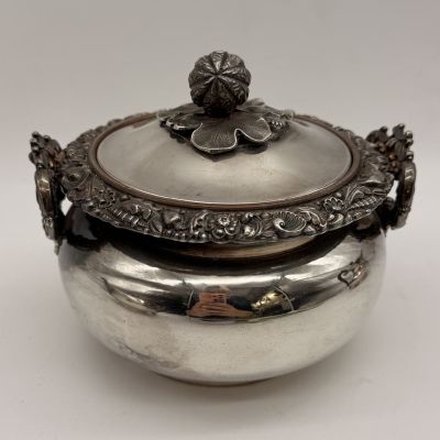 Чайник кофейник сахарница молочник набор 4 предмета Gandais Palais Royal серебрение Франция