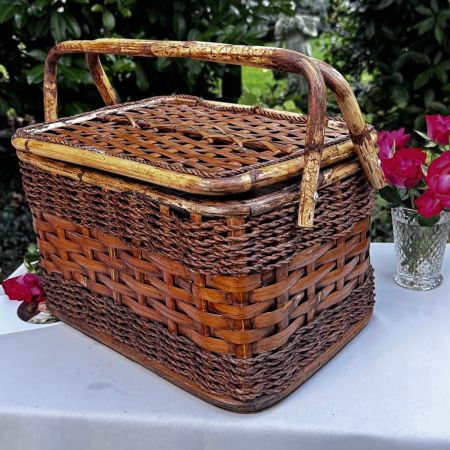 Корзина короб сундук 42 см с ручками