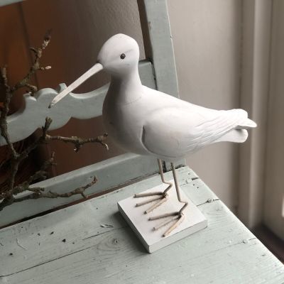 Декоративная статуэтка Чайка дерево металл