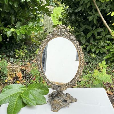 Зеркало настольное в стиле Классицизма 47х31 см бронза  